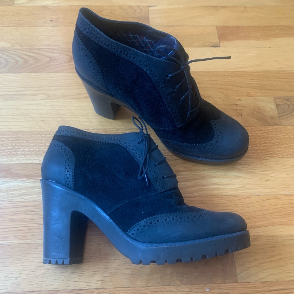 Sperry Top-Sider Emory Bootie - Blk Suede/Lthr 11M